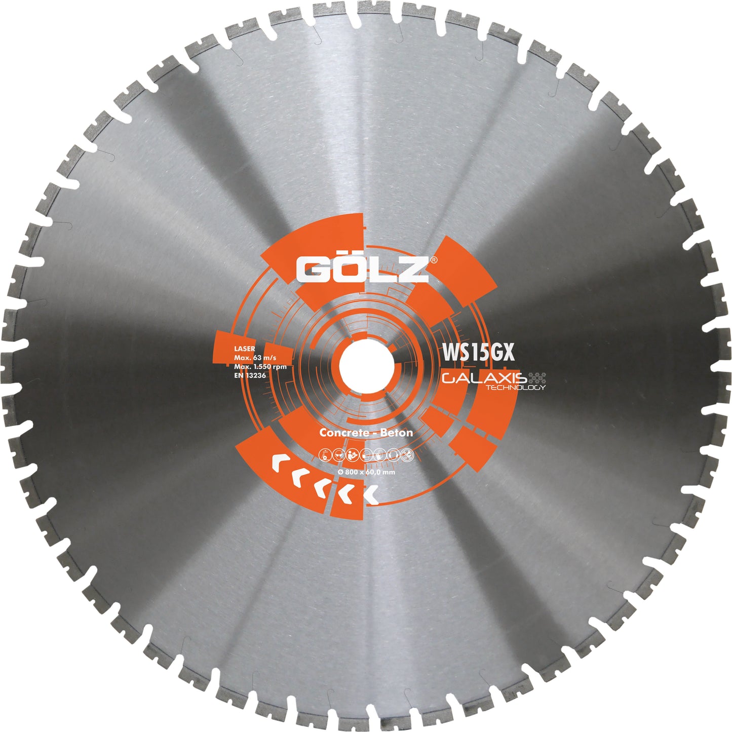 Gölz Diamant-Wandsägeblatt DM 1200 35x4,4x14x80Sx60