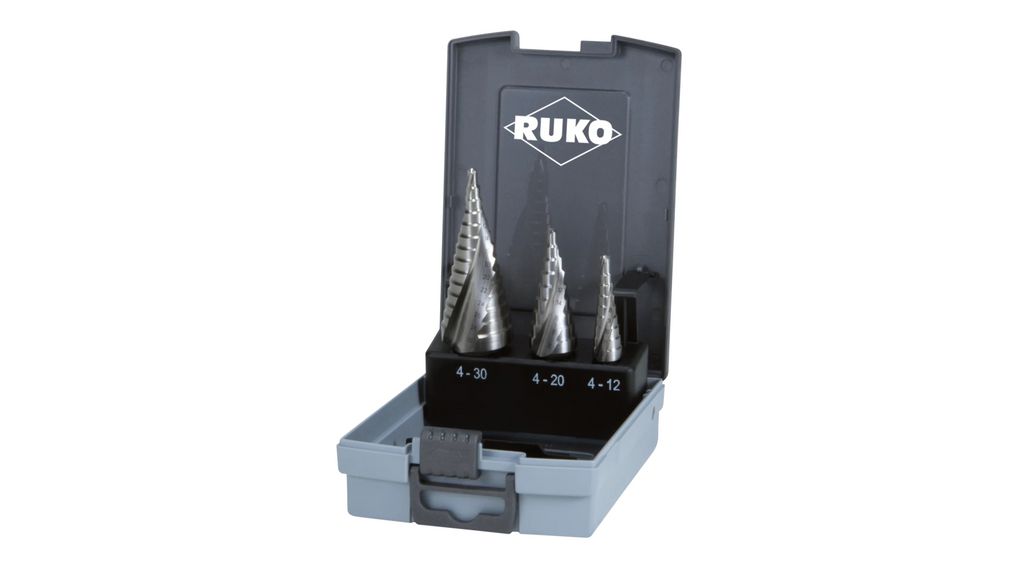Ruko Stufenbohrersatz HSS in Rosebox