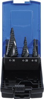 Stufenbohrer - Satz, DM 4-30mm, 3-tlg.