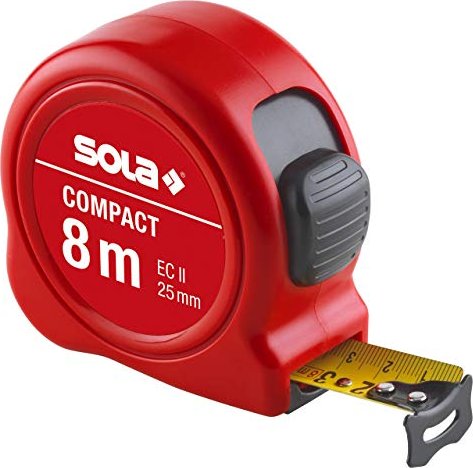 Sola Rollmeter 8m, Compact CO, 25mm, EG-Klasse 2