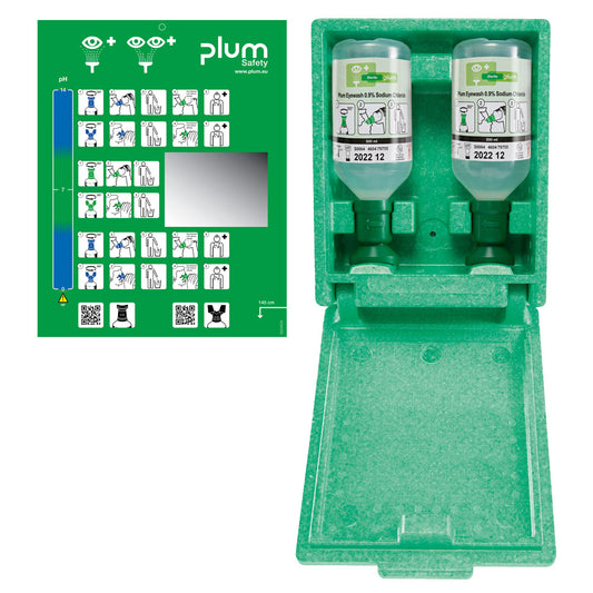 Augenspülstation in Wandbox, 2x500ml